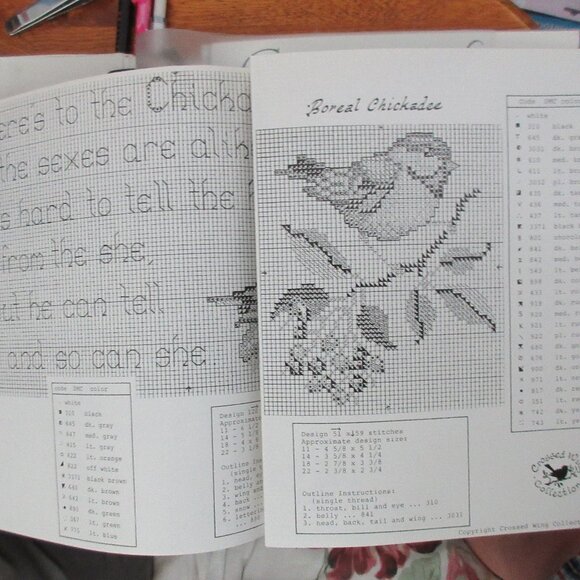 crossed wing collection "Here's to the Chickadee" No. 1 cross stitch - Picture 3 of 3